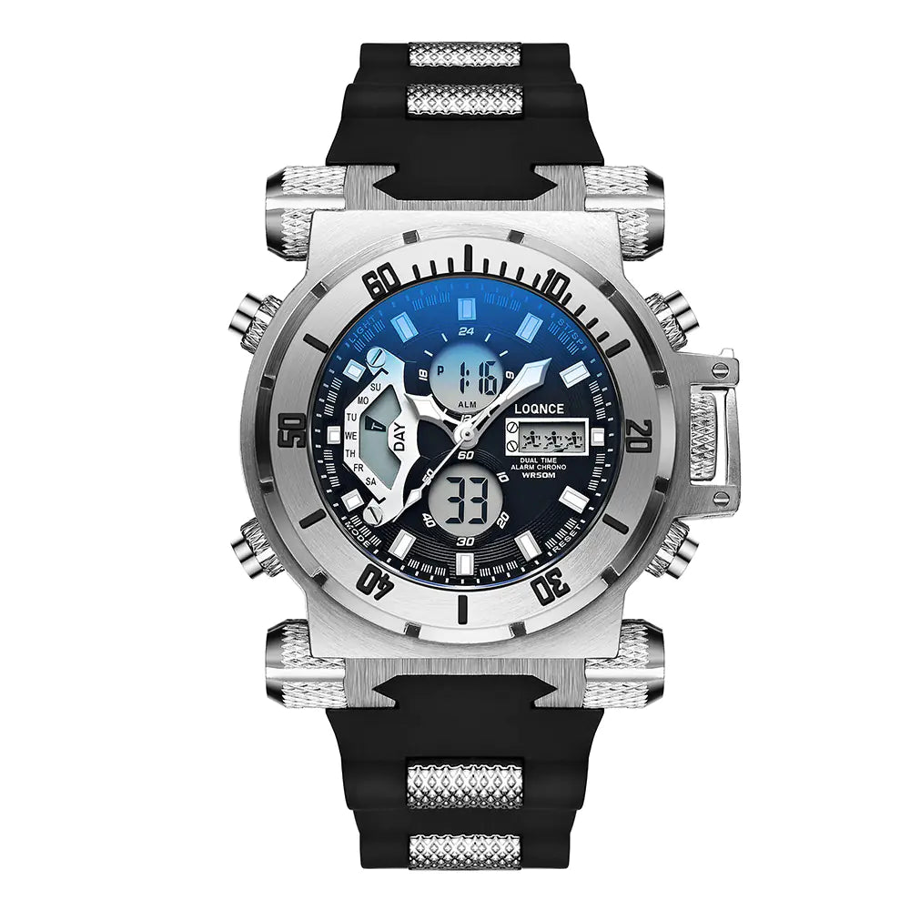 Dual Display Luminous Chronograph Electronic Watch