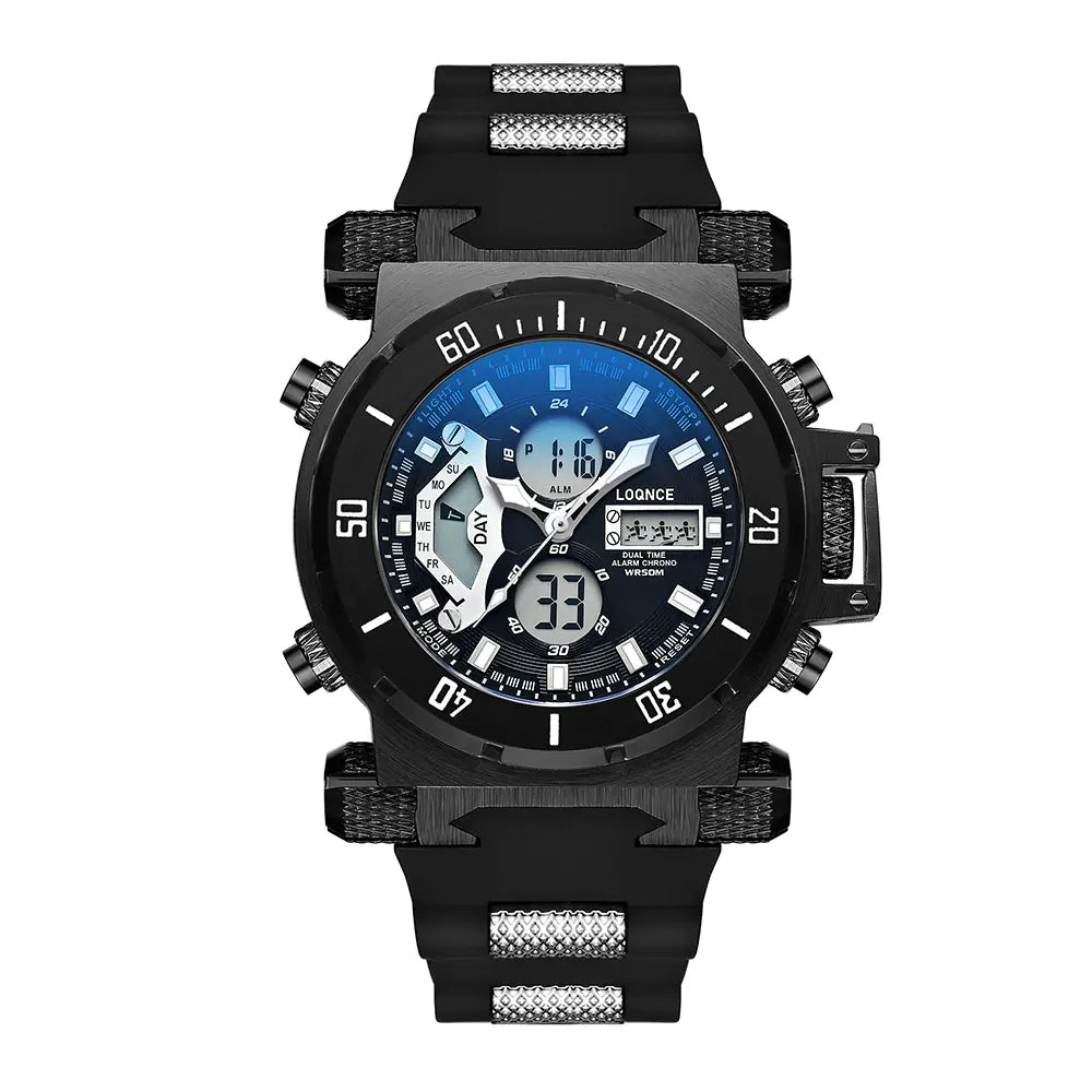 Dual Display Luminous Chronograph Electronic Watch