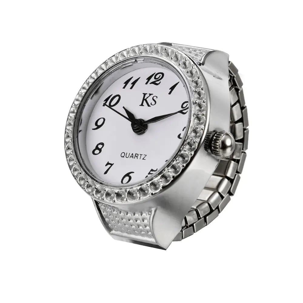 Simple Couple Ring Watch for Men and Women Jewelry