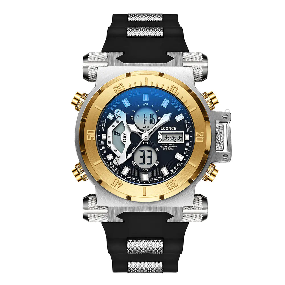 Dual Display Luminous Chronograph Electronic Watch